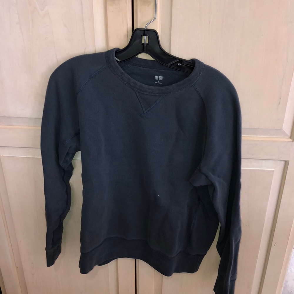 Blue Uniqlo Sweatshirt Mens